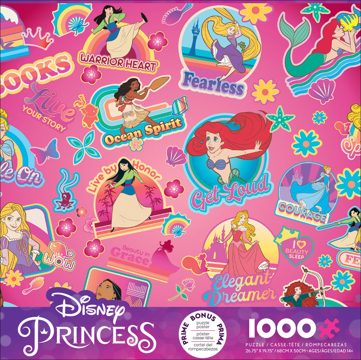 Ceaco Puzzle: Collage: Disney - Princess Sticker Collage 1000 Piece Puzzle