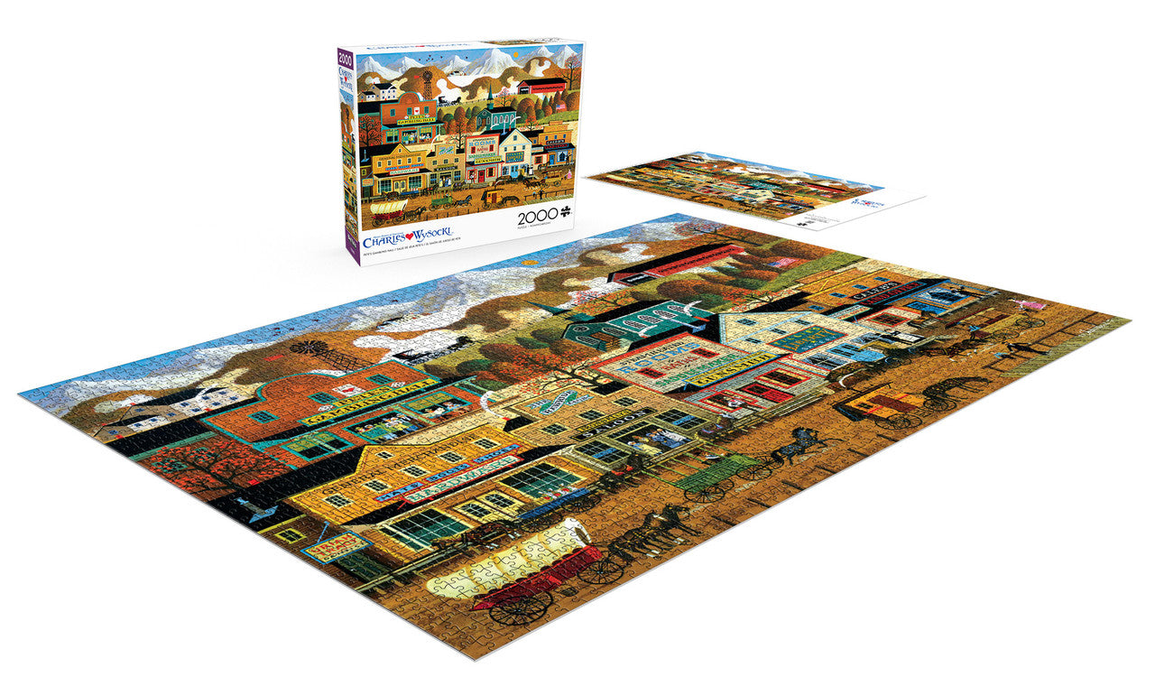 Charles Wysocki: Pete's Gambling Hall 2000 Piece Puzzle