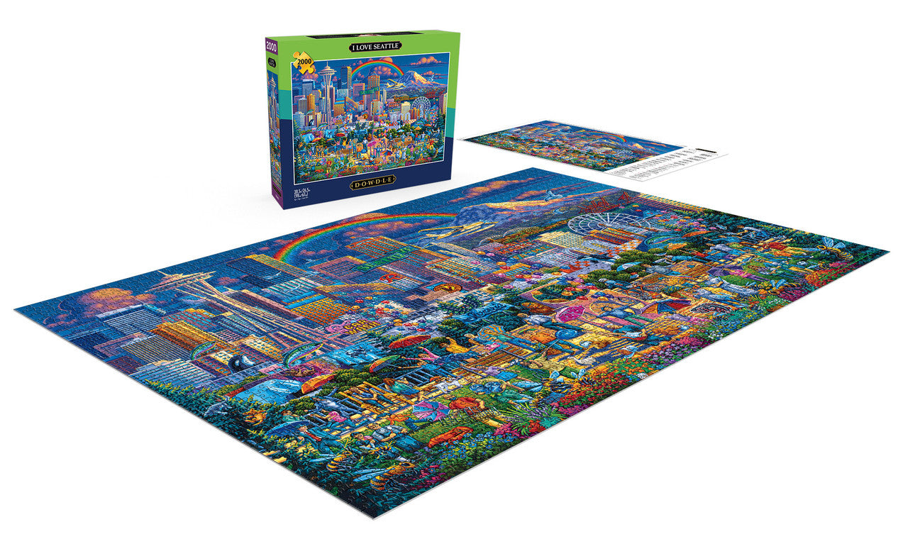 Eric Dowdle: I Love Seattle 2000 Piece Puzzle