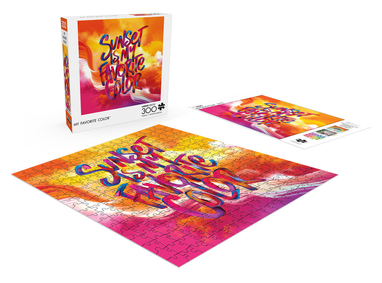 Art of Play My Favorite Color 300 Large Piece Jigsaw Puzzle Contents