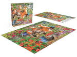 Bonjour: Foxes in the Veggie Patch 500 Piece Puzzle