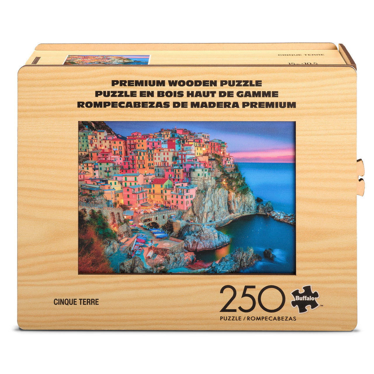 Wood Puzzle: Cinque Terre-Whimsy Pieces 250 Piece Puzzle