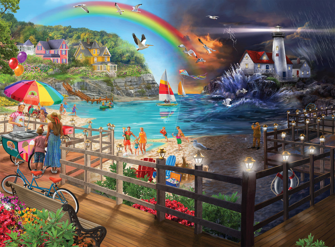 Night & Day: Shore Walk 1000 Piece Puzzle