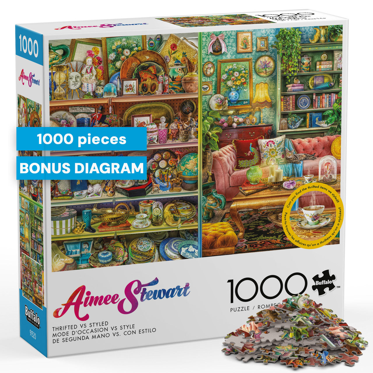 Aimee Stewart:  Thrifted VS Styled 1000 Piece Puzzle