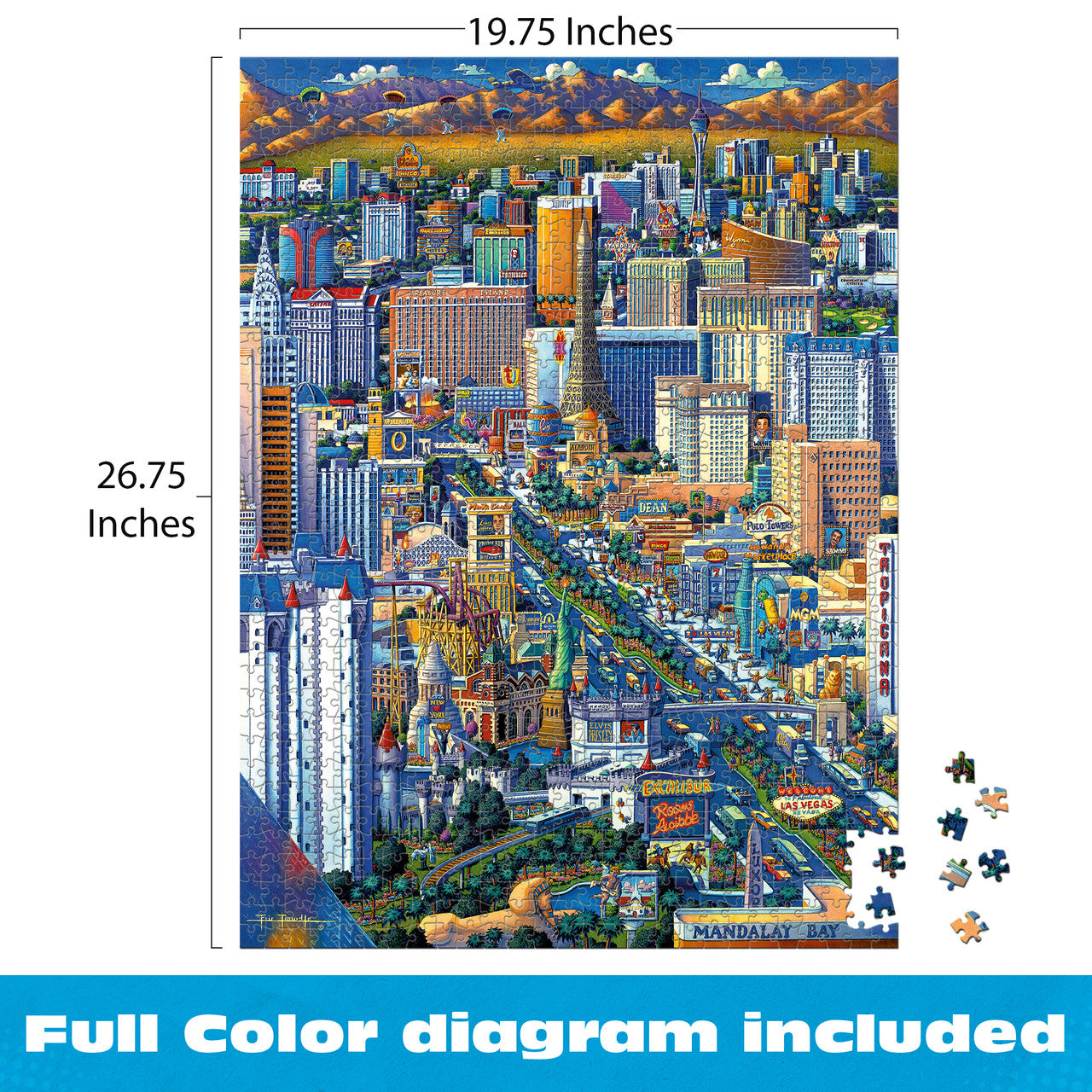 Eric Dowdle: Las Vegas 1000 Piece Puzzle