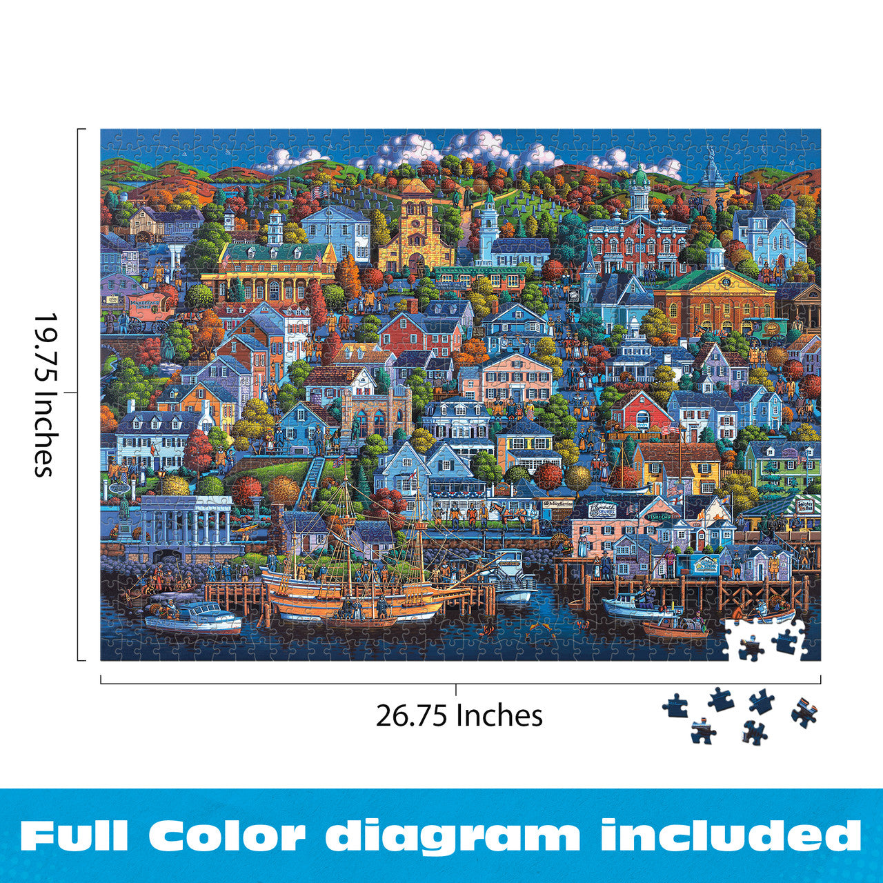 Eric Dowdle: Plymouth Rock 1000 Piece Puzzle