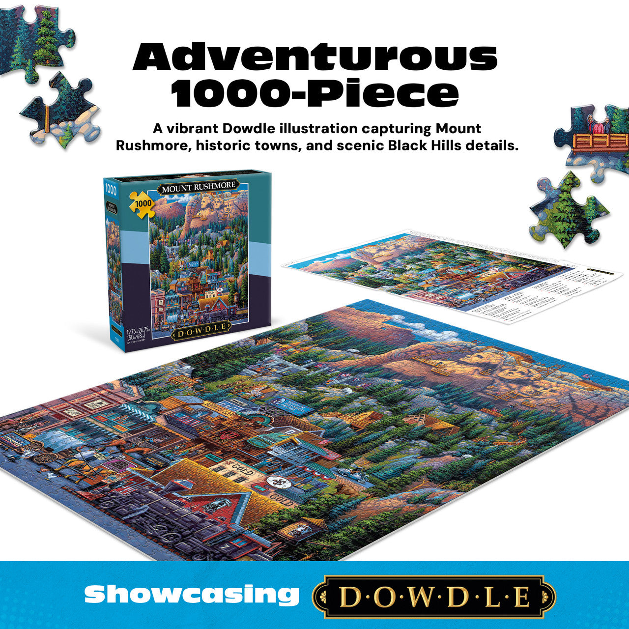 Eric Dowdle: Mount Rushmore 1000 Piece Puzzle