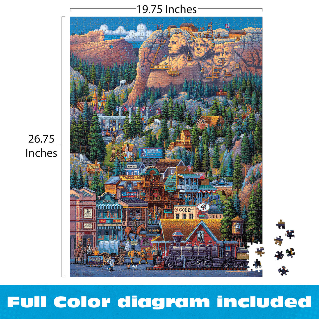 Eric Dowdle: Mount Rushmore 1000 Piece Puzzle