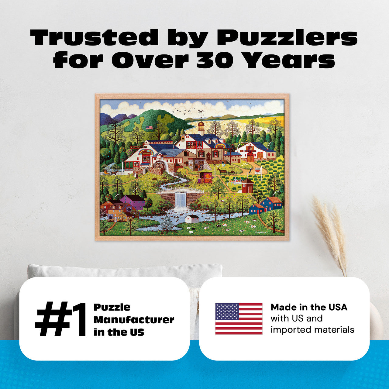 Charles Wysocki: Rainbow's End 1000 Piece Puzzle