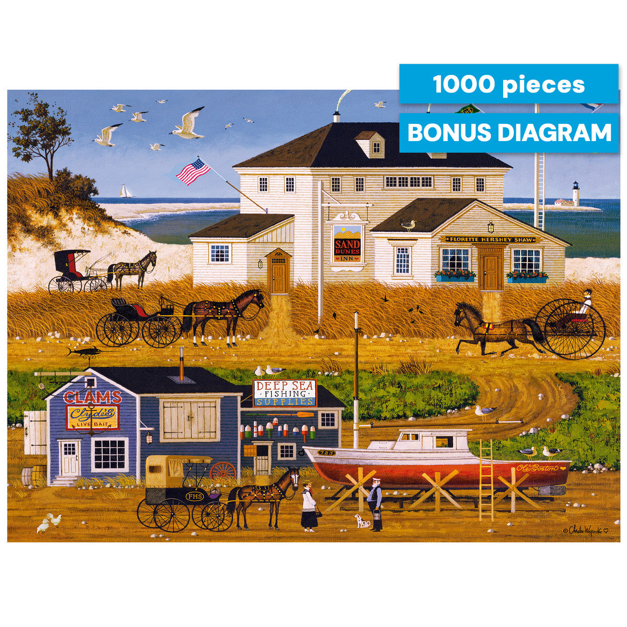 Charles Wysocki: Stoney Bay 1000 Piece Puzzle