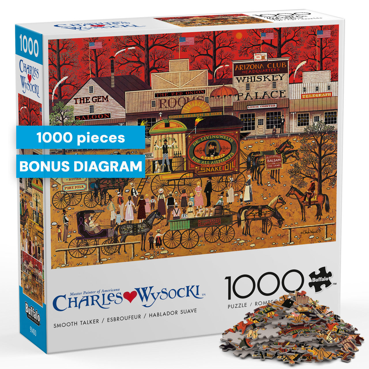 Charles Wysocki: Smooth Talker 1000 Piece Puzzle
