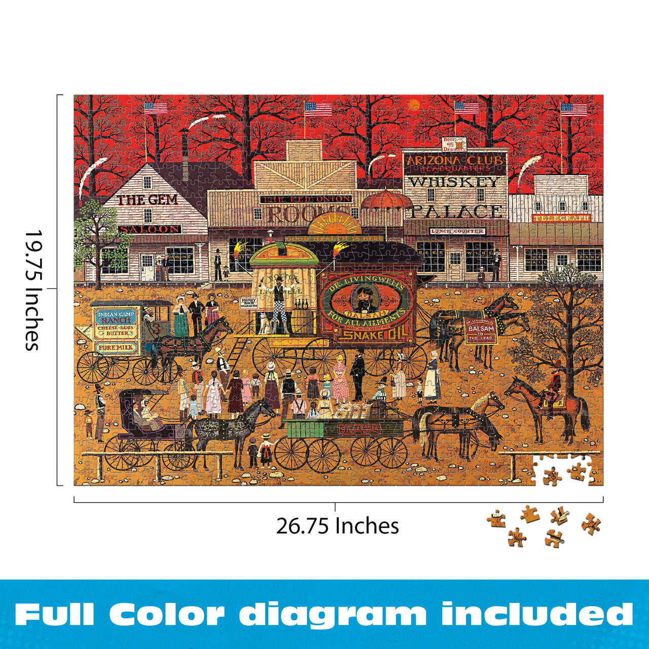 Charles Wysocki: Smooth Talker 1000 Piece Puzzle