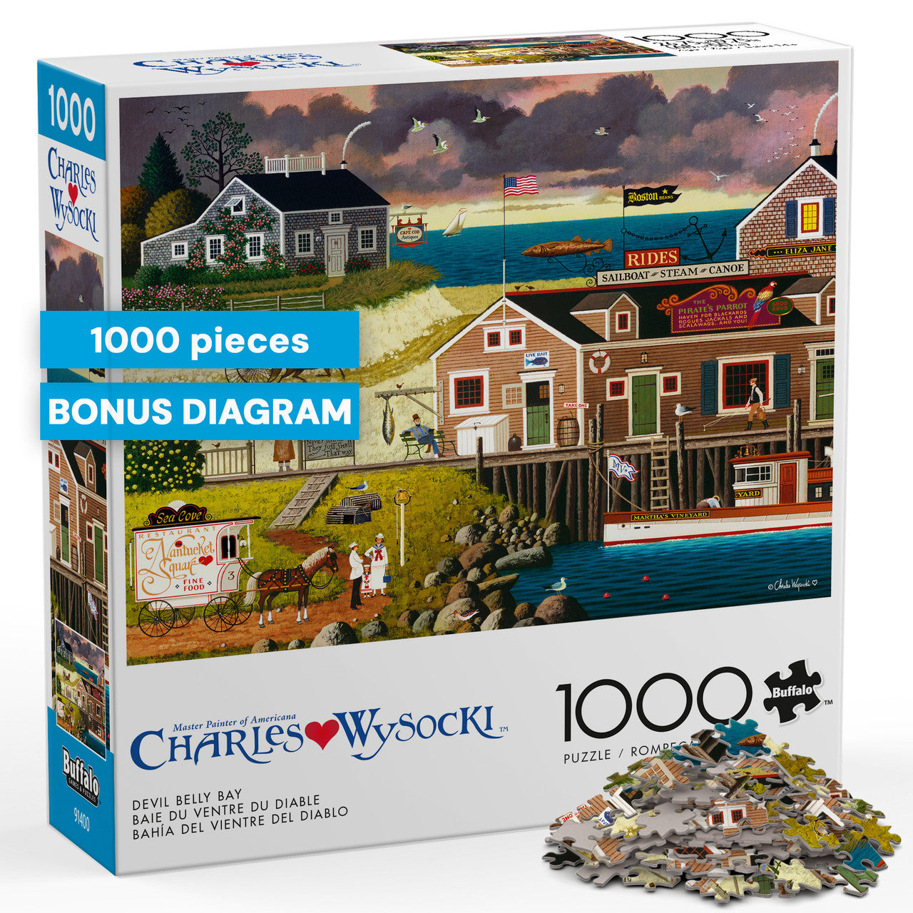 Charles Wysocki: Devil Belly Bay 1000 Piece Puzzle