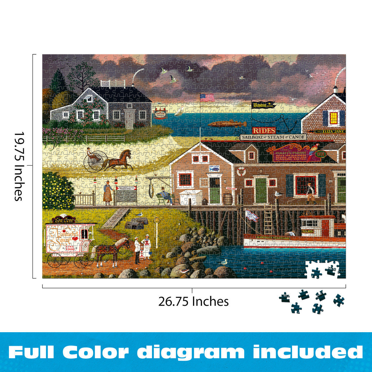 Charles Wysocki: Devil Belly Bay 1000 Piece Puzzle