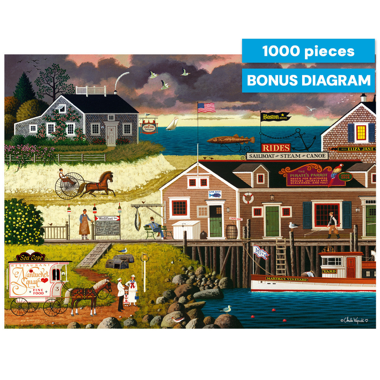 Charles Wysocki: Devil Belly Bay 1000 Piece Puzzle