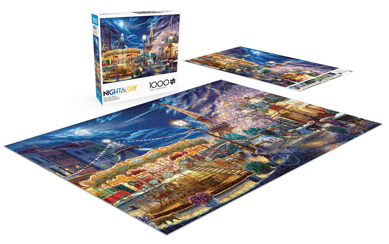 Night & Day: Dazzling Paris 1000 Piece Puzzle