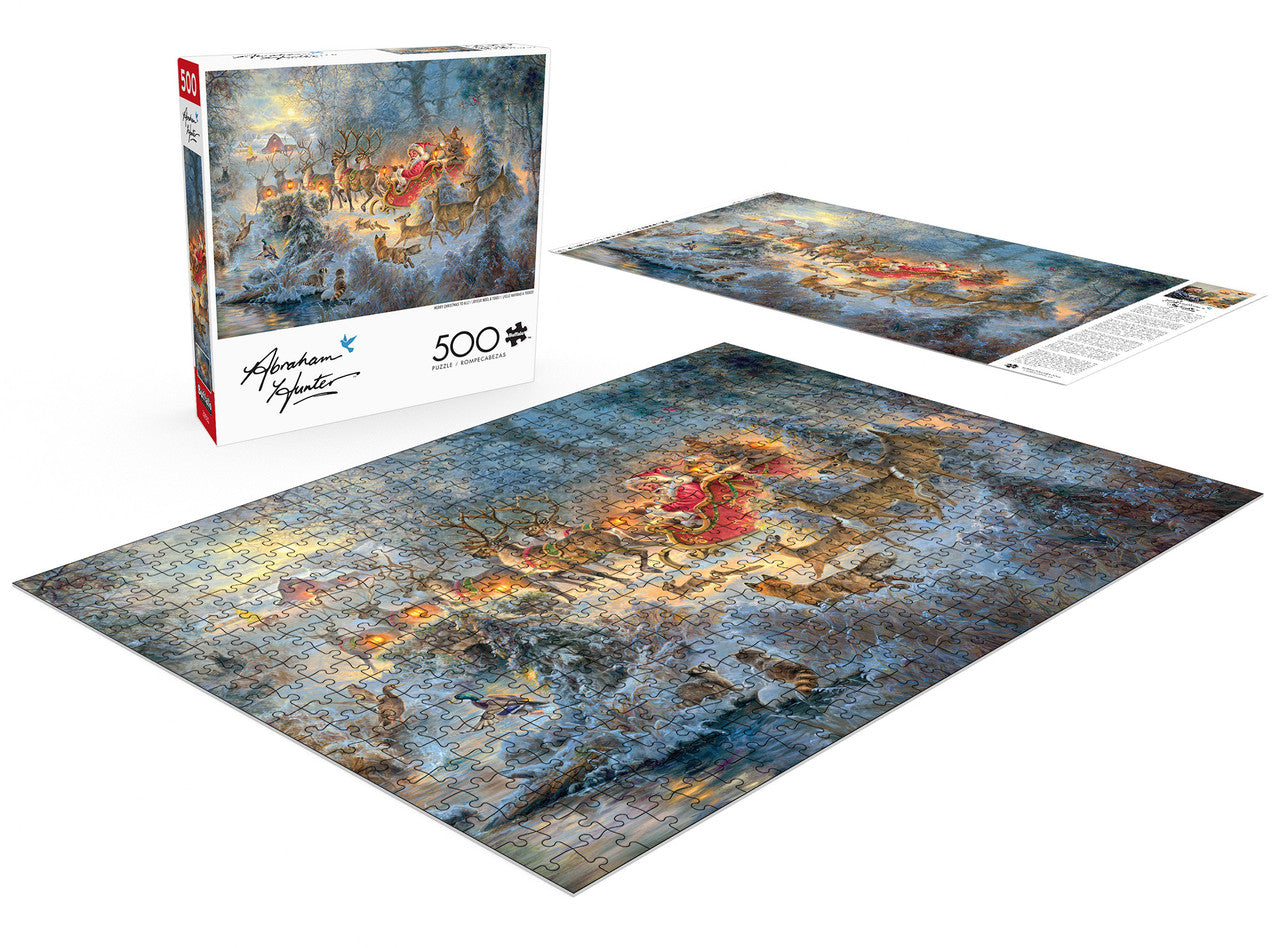 Abraham Hunter: Merry Christmas to All! 500 Piece Puzzle