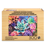 Wood Puzzle: Simple Succulent 500 Piece Puzzle