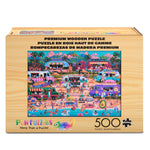 Wood Puzzle: Hawaiian Food Truck Festival 500 Piece Puzzle