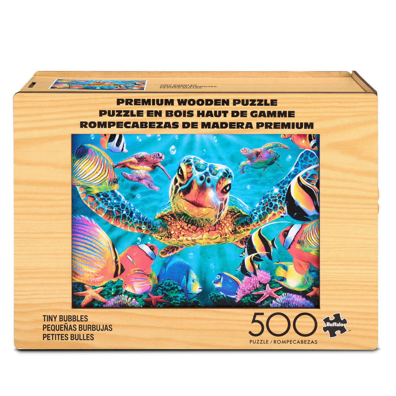 Wood Puzzle: Tiny Bubbles-Whimsy Pieces 500 Piece Puzzle
