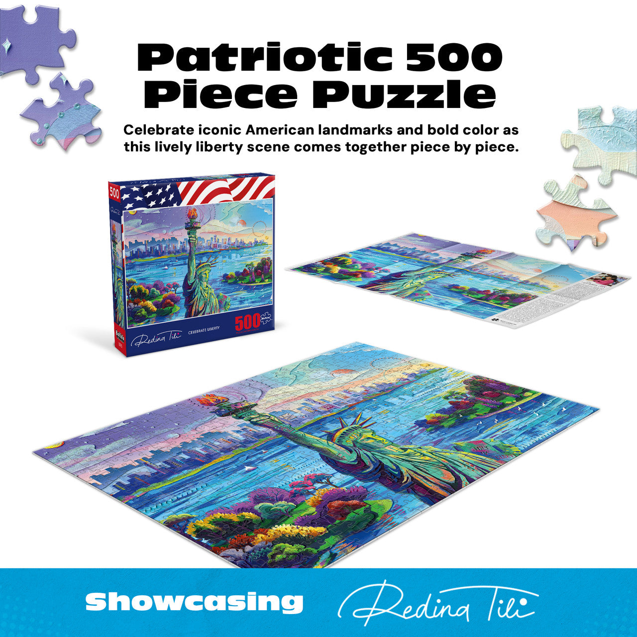 AMERICANA: Celebrate Liberty 500 Piece Puzzle
