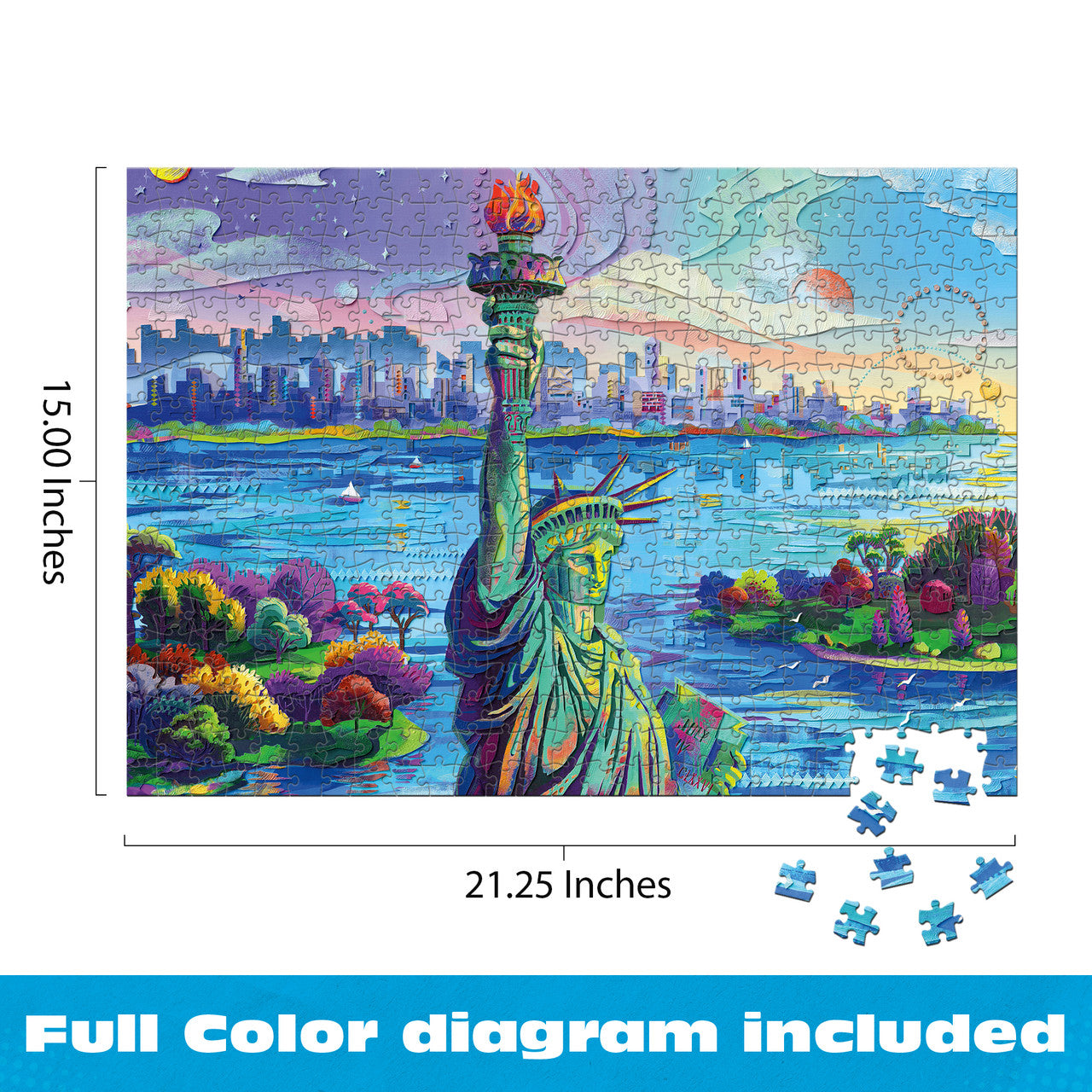 AMERICANA: Celebrate Liberty 500 Piece Puzzle