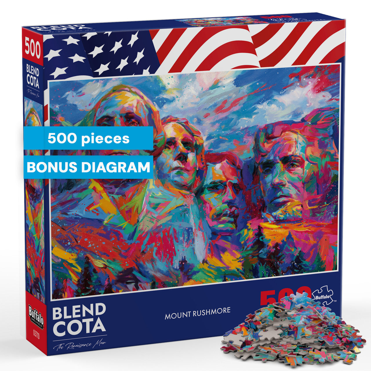 AMERICANA: Mount Rushmore 500 Piece Puzzle