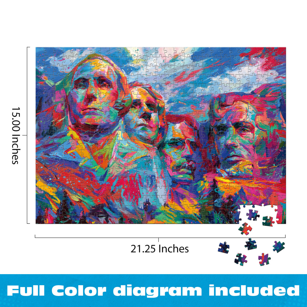 AMERICANA: Mount Rushmore 500 Piece Puzzle