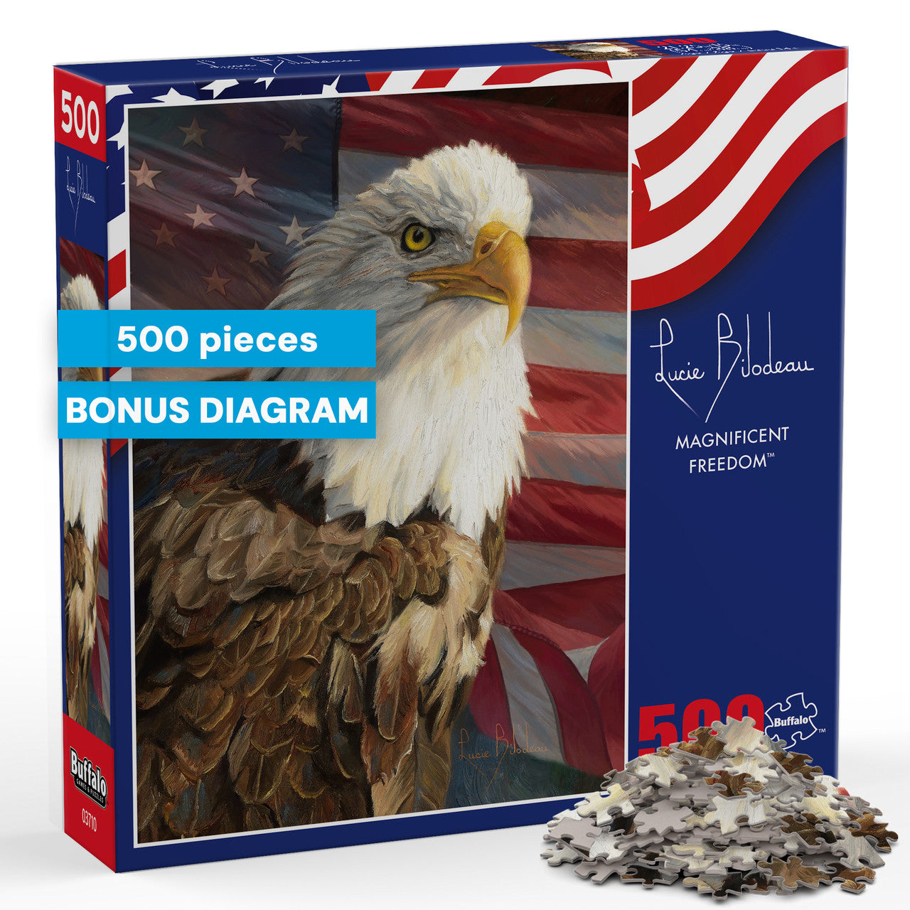 AMERICANA: Magnificent Freedom 500 Piece Puzzle