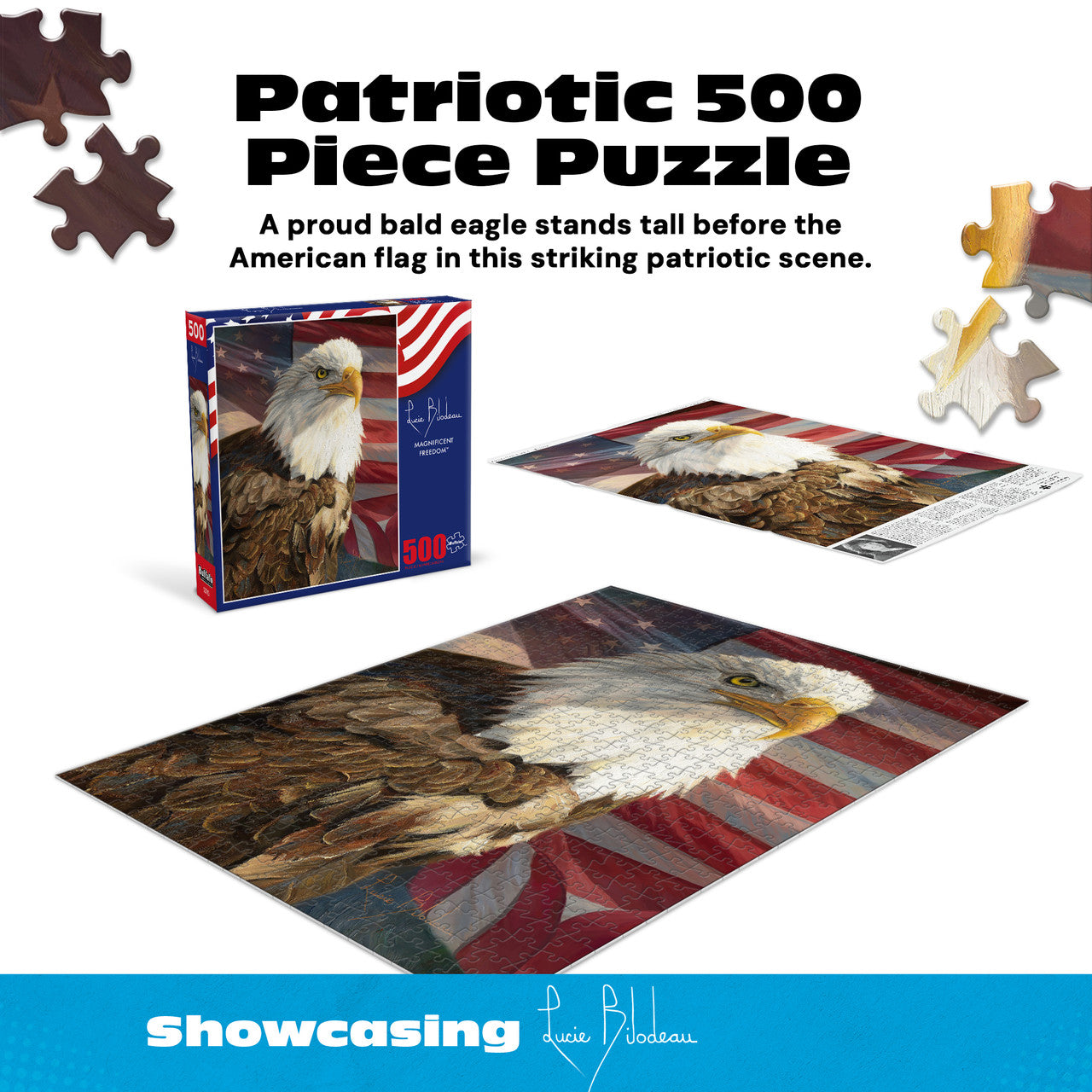 AMERICANA: Magnificent Freedom 500 Piece Puzzle