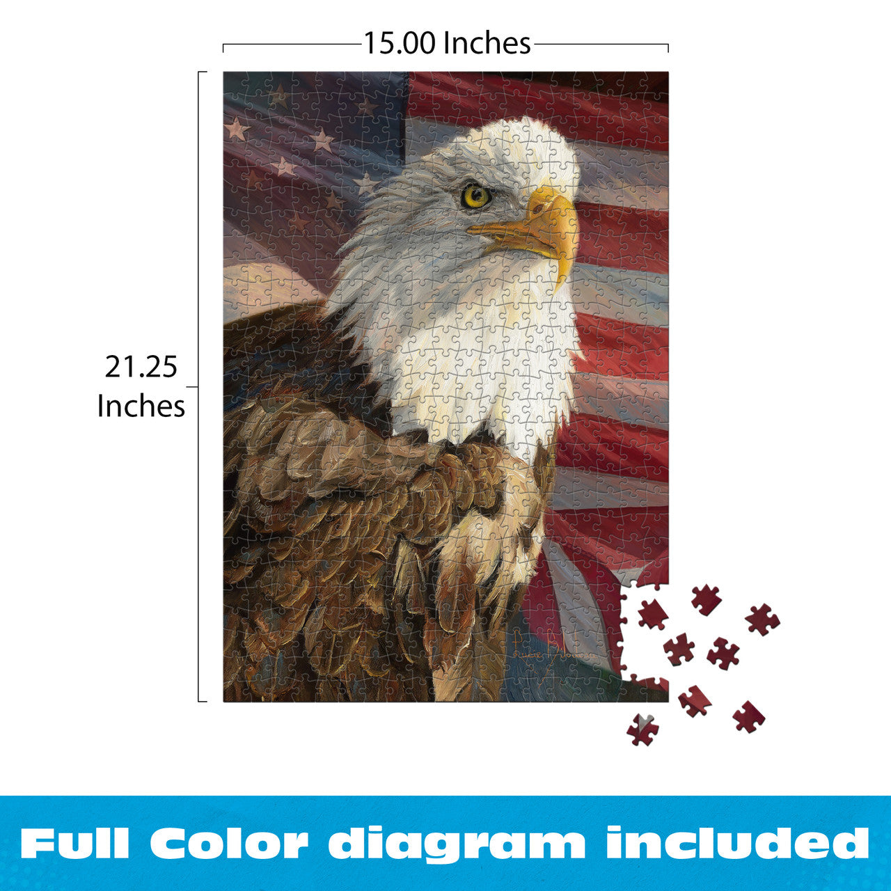 AMERICANA: Magnificent Freedom 500 Piece Puzzle