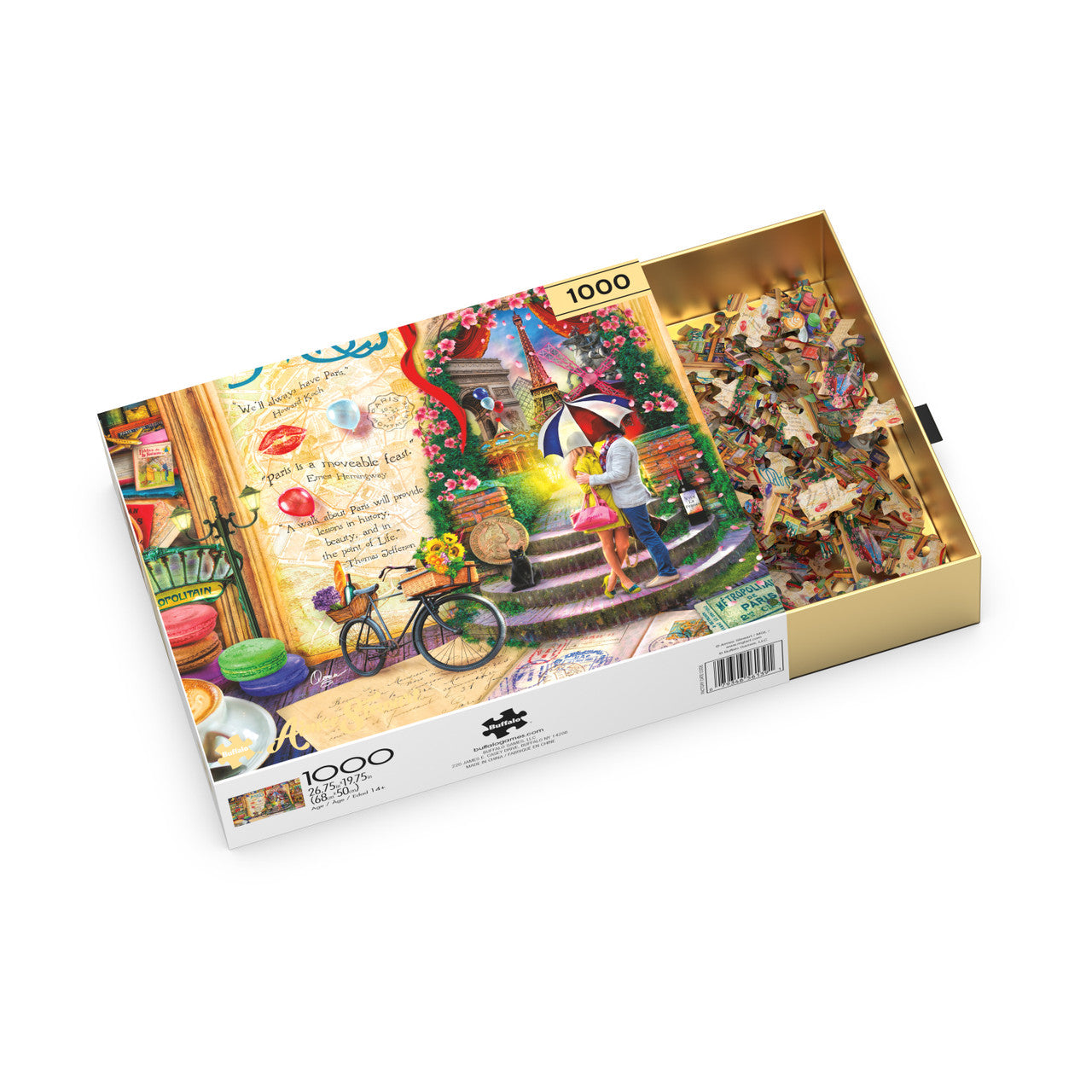 Aimee Stewart Buffalo Gold: Life is an Open Book - Paris 1000 Piece Puzzle