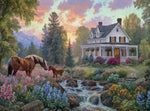 Silver Select Floral Pasture 1000 Piece Puzzle