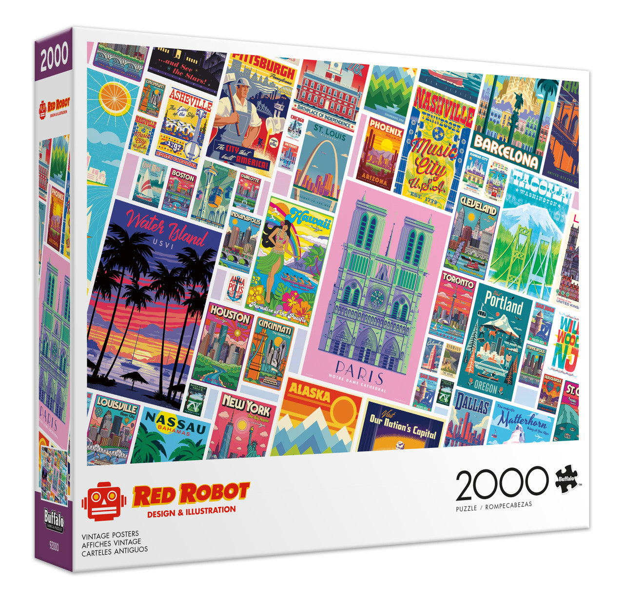 Vintage Posters 2000 Piece Puzzle