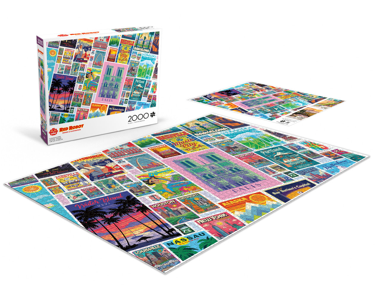 Vintage Posters 2000 Piece Puzzle
