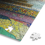 blanc Spanish Tiles 500 Piece Jigsaw Puzzle Pieces
