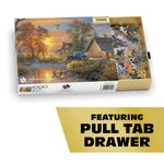 Abraham Hunter Buffalo Gold: Autumn Mist 1000 Piece Puzzle