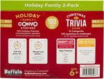 Holiday Family Card Game 2-Pack | Conversation Starters & Trivia | The Perfect Addition to Family Game Night | Fun for Ages 6+