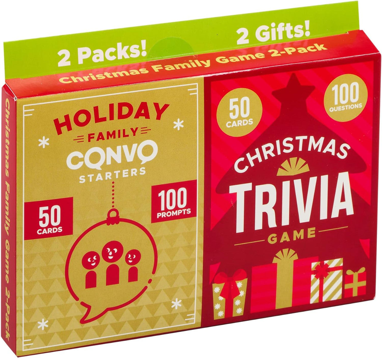Card Game - Christmas Trivia Family Game 2 Pack
