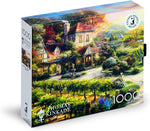 Ceaco Puzzle: Thomas Kinkade: Wine Country Living 1000 Piece Puzzle (Silver Select Edition) - Giftable Package With Silver Foil Accents