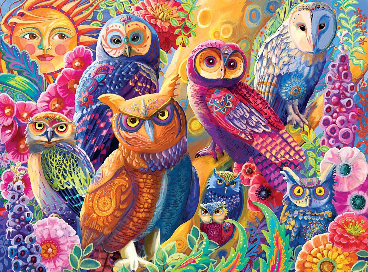 Vivid: Owl Autonomy 1000 Piece Puzzle