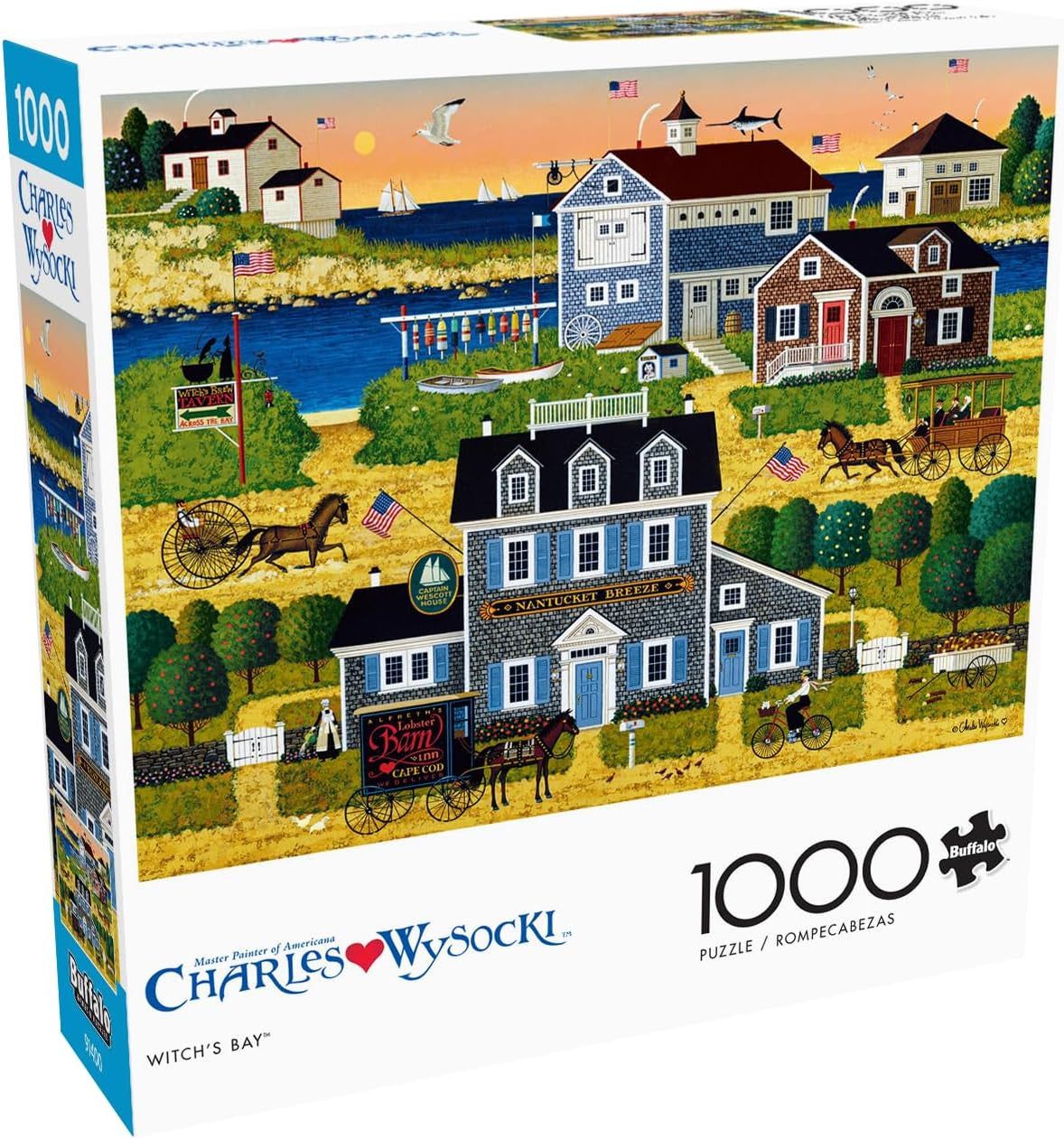 Charles Wysocki - Witch's Bay - 1000 Piece Jigsaw Puzzle