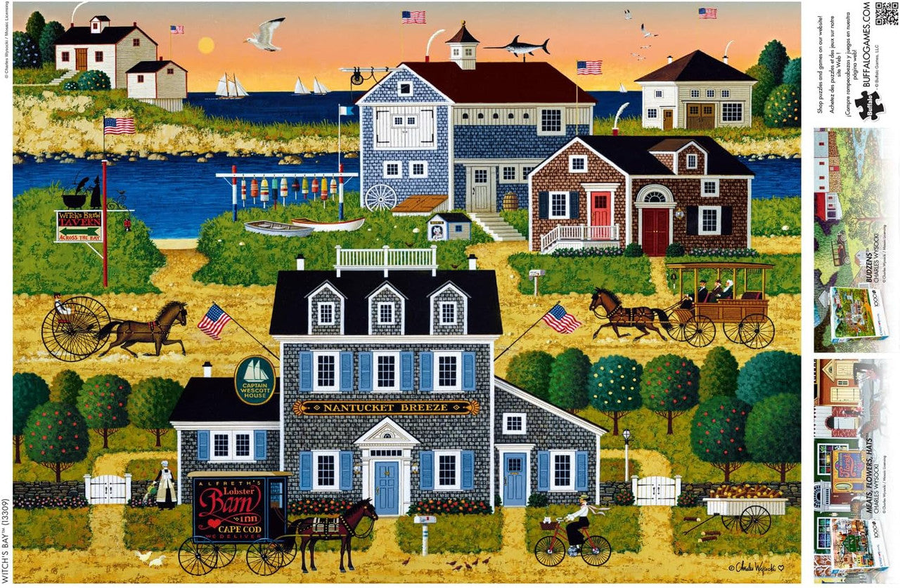 Charles Wysocki - Witch's Bay - 1000 Piece Jigsaw Puzzle