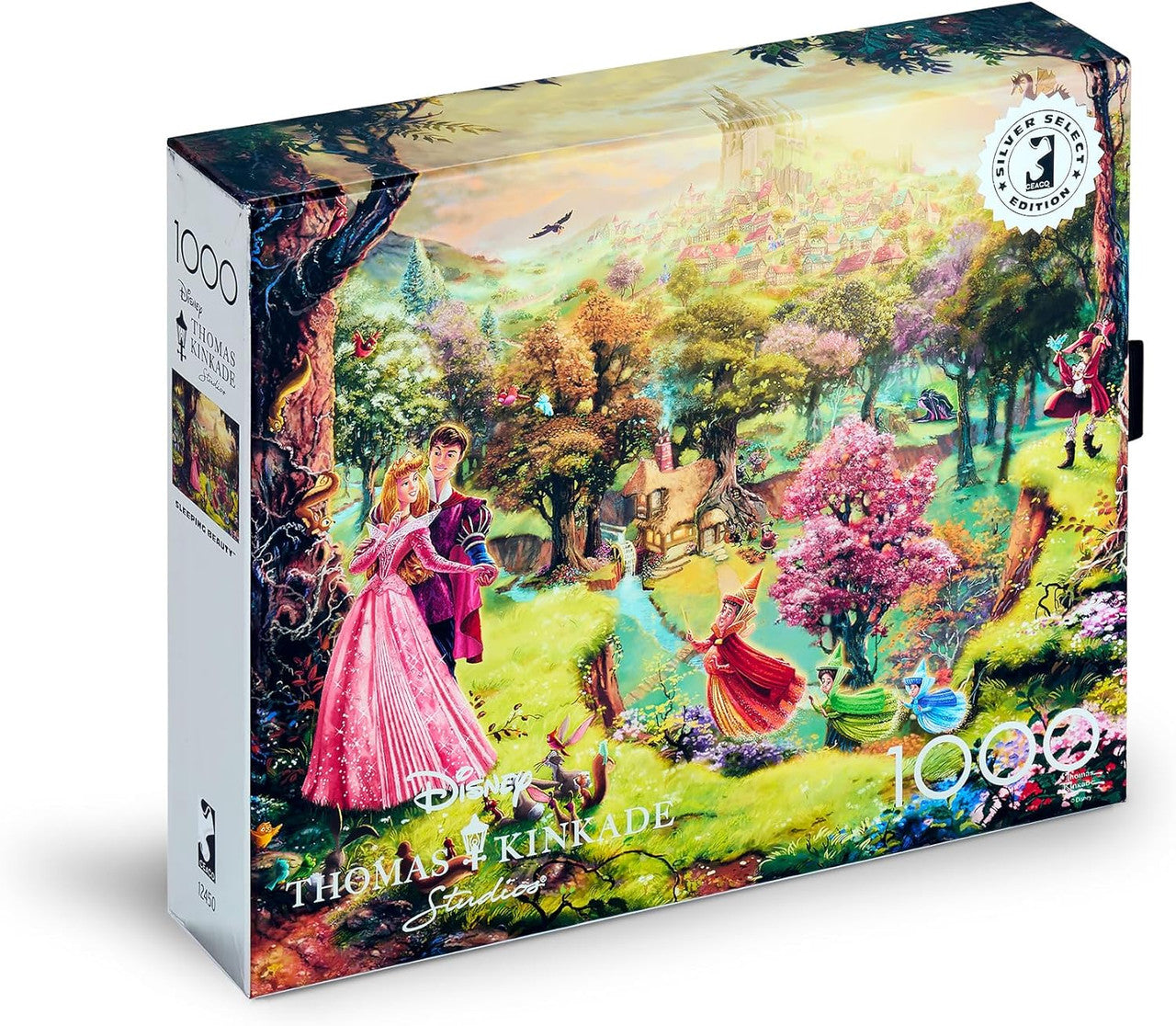 Ceaco Puzzle: TK Disney: Sleeping Beauty 1000 Piece Puzzle (Silver Select: Giftable package with silver foil accents)