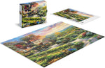 Ceaco Puzzle: Thomas Kinkade: Wine Country Living 1000 Piece Puzzle (Silver Select Edition) - Giftable Package With Silver Foil Accents
