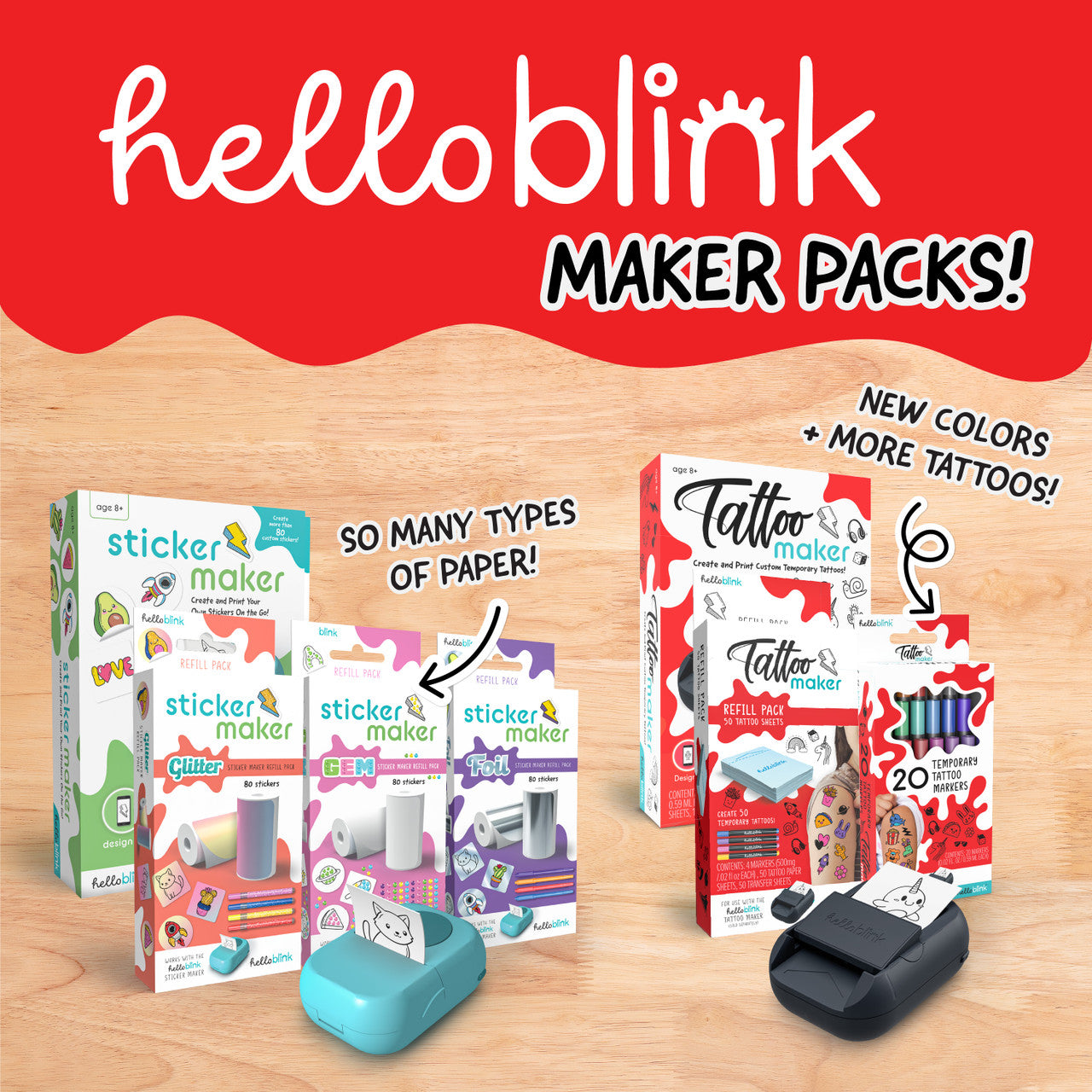 Ceaco Hello Blink - Tattoo Maker 20 Marker Pack