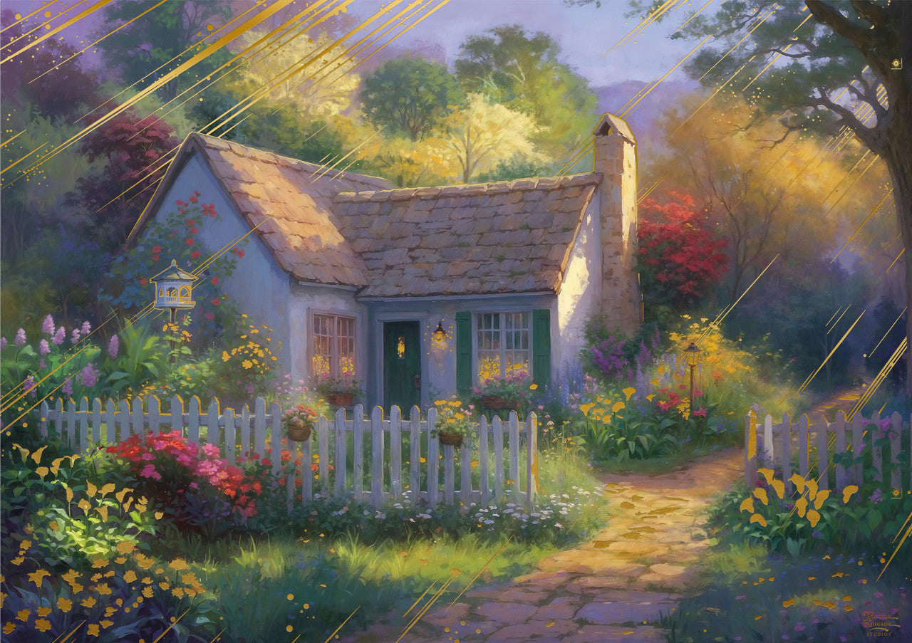 Ceaco Thomas Kinkade Gold: Calla Lilly Cottage 500 Piece Puzzle