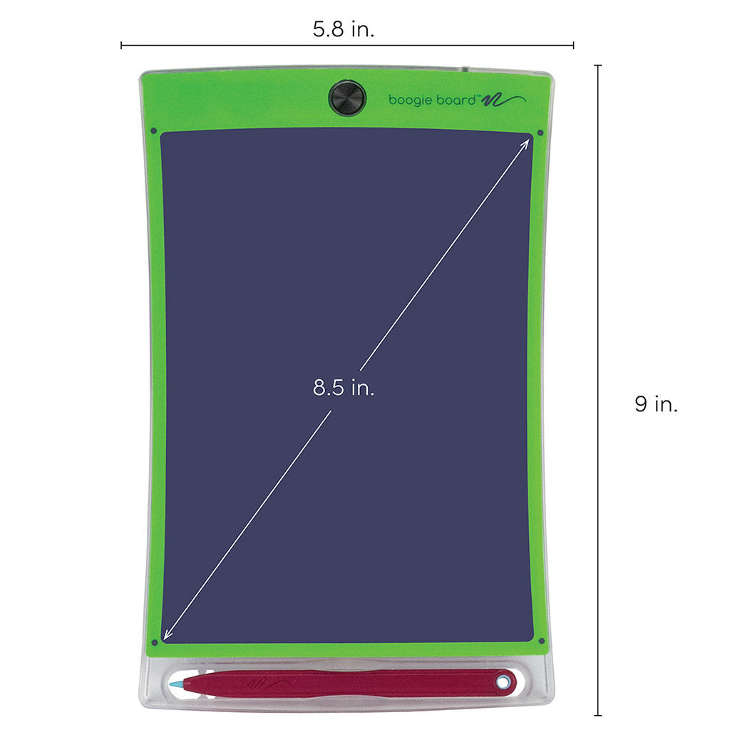 Magic Sketch™ Kids Drawing Kit showing dimensions of screen and tablet