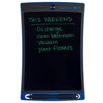 Jot™ Writing Tablet Blue front view with writing on screen